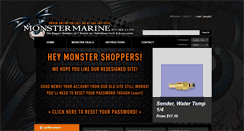 Desktop Screenshot of monstermarinestore.com