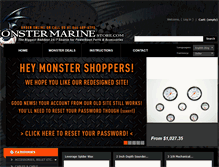 Tablet Screenshot of monstermarinestore.com